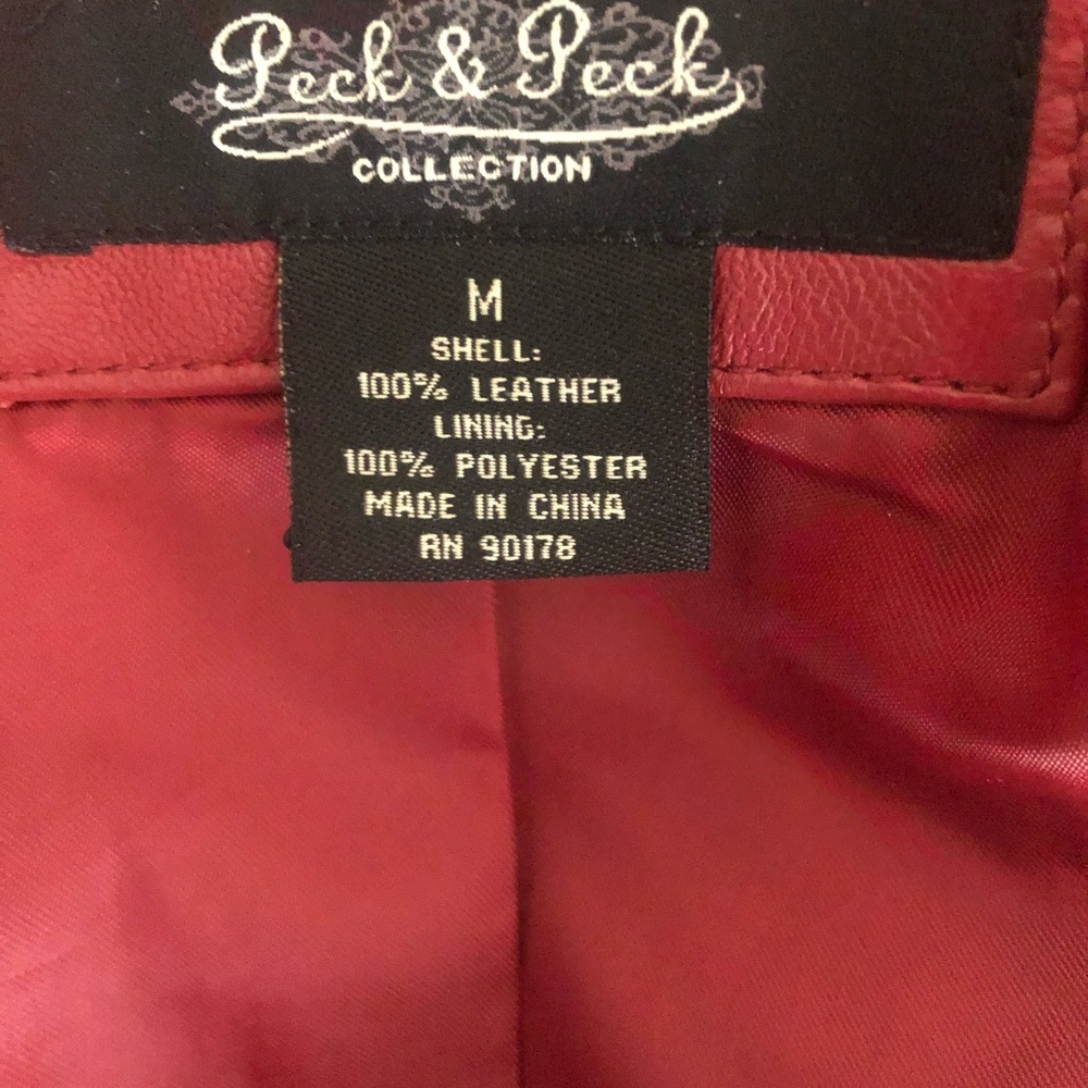 Red Leather Jacket - image 3